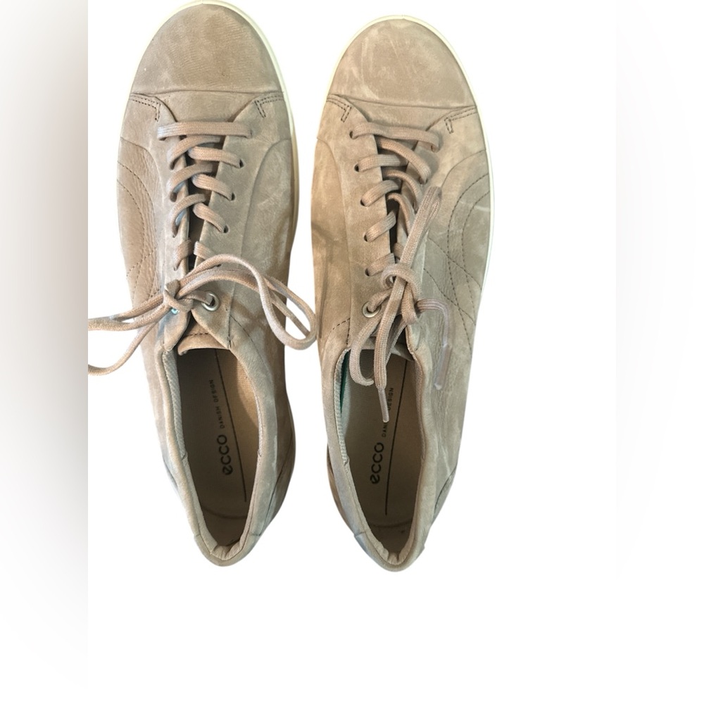 Ecco Taupe Lace-Up Casual Shoes SIZE 12
